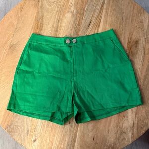 Green Women's Dress Shorts